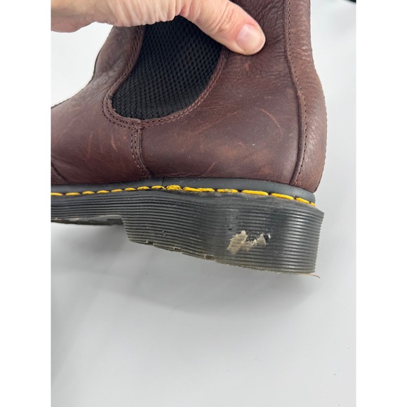 Dr Martens 2976 Faux Fur Lined Chelsea Boots Leather M 9 W 10 - Picture 5 of 12